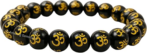 Miniatura 451 de Amazing Gemstone Pulsera de cristal para mujeres y hombres, pulsera de cristal curativo de protección, pulsera elástica con cuentas de piedras