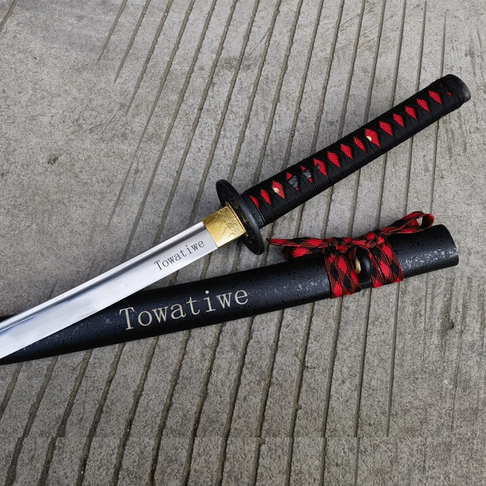 Swords-Hand Forged Katana Sword Real, Extremely Sharp Sword, Japanese Swords, Traditional Quenching Process Real Katana