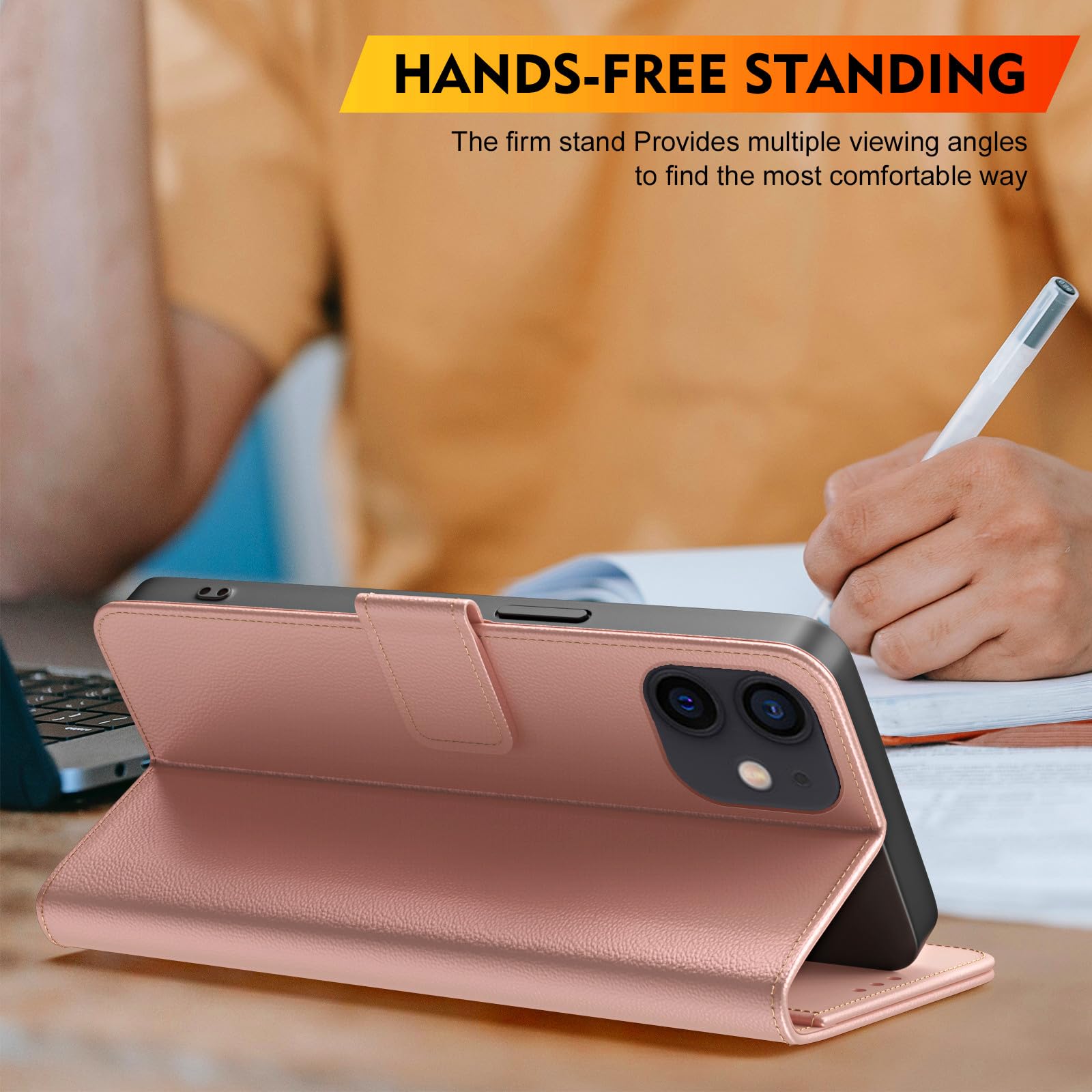 Phernykas Cover per iPhone 11 Pro Custodia Portafoglio [Blocco RFID] Premium Pelle PU [Magnetica] Wallet Libro con Porta Carte Slot Supporto Flip Case per iPhone 11 Pro, Rosso