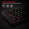 Teclado gamer Redragon K582 RGB mecánico alámbrico, diseño estándar de 104 teclas | Iluminación inmersiva de 16.8M colores para eSports, N-Key Rollover para combos precisos, durabilidad de 50M pulsaciones, software personalizable 3