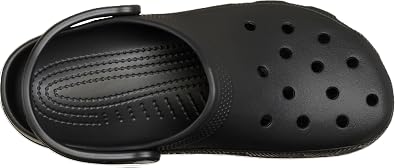 Crocs Unisex Classic EVO Lightweight Slip-On Clog, Black, 11 Women/9 Men