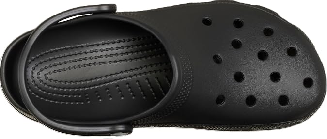 Crocs Unisex Classic EVO Lightweight Slip-On Clog, Black, 11 Women/9 Men