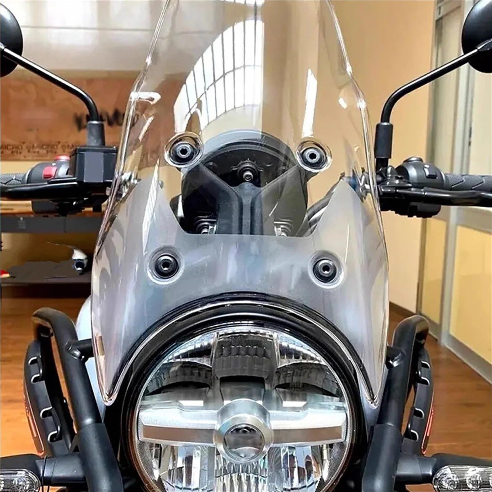 Dla Himalayan 450 Dla Himalayan452 2024-2025 Spojler Deflektor Wiatru Owiewka Motocyklowa Akcesoria Ochronne Szyba przednia motocyklowa(Clear)