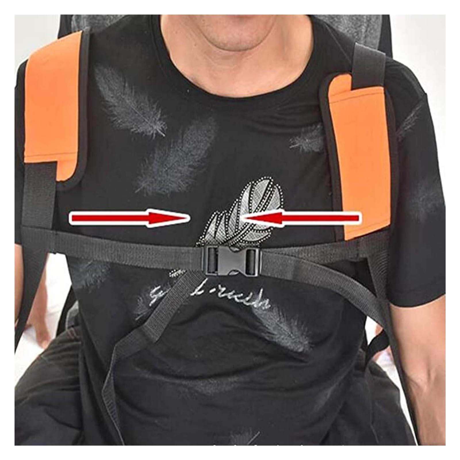 Arnés de Transferencia para Pacientes - Silla de Traslado Corporal con Almohadillas en Hombreras para Ancianos y Discapacitados, Ayuda para Movilidad entre Cama, Silla de Ruedas y Coche