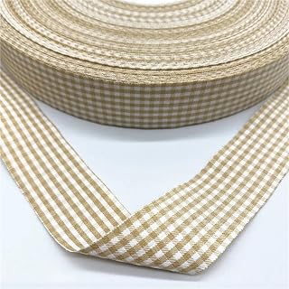 Fabric for Sewing 25mm Plaid Cotton Ribbon