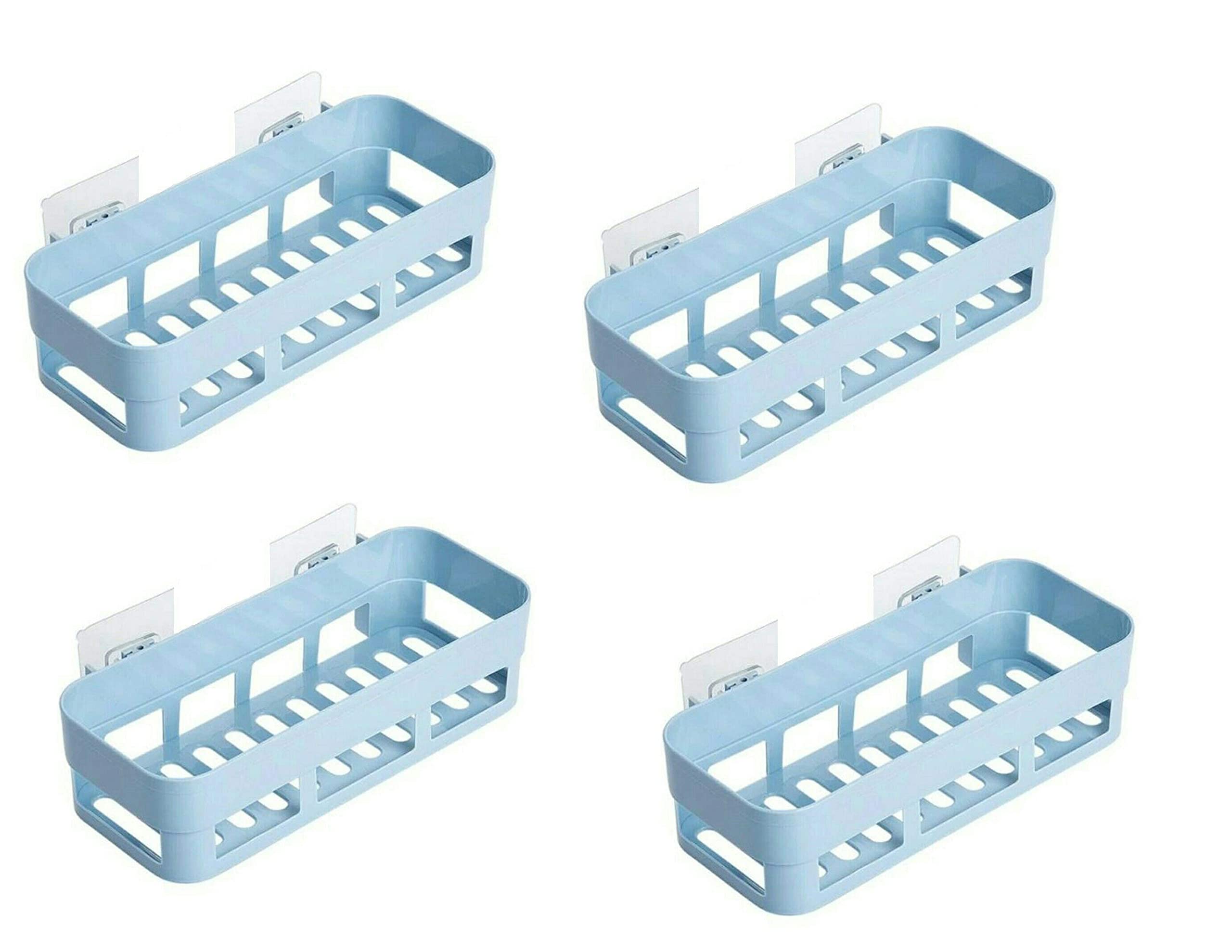 Cpixen Multipurpose Plastic Self-Adhesive Wall Mounted Kitchen Bathroom Shelf Wall Storage Box with Strong Magic Sticker Shower Rack(Grey) (2Pcs Set) (B09GPG1PLW) Amazon Price History, Amazon Price Tracker