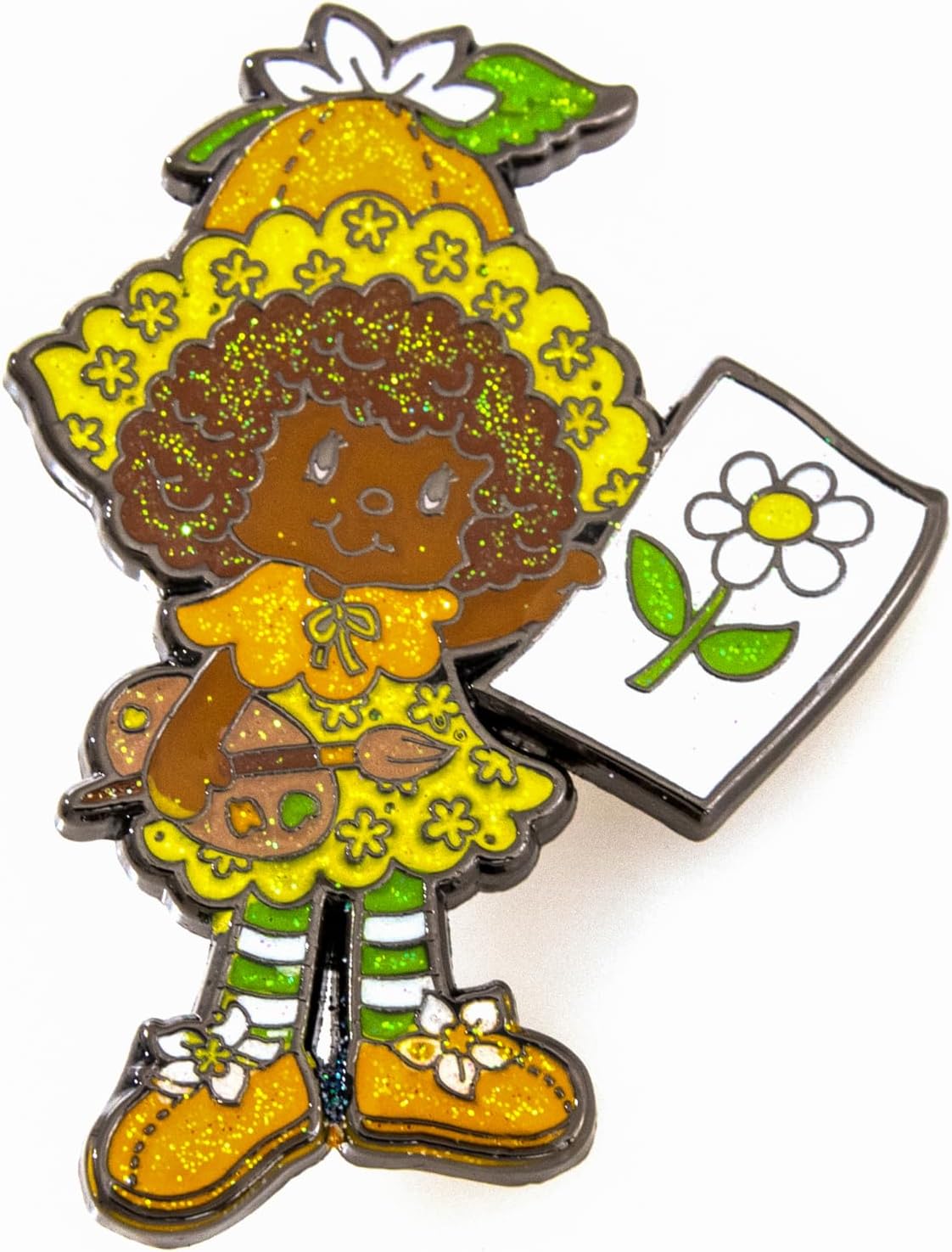 Strawberry Shortcake 'Limited Edition' 4-Pack Glitter Enamel Pin Set with Strawberry Shortcake, Lemon Meringue, Orange Blossom & Blueberry Muffin Pins image 5