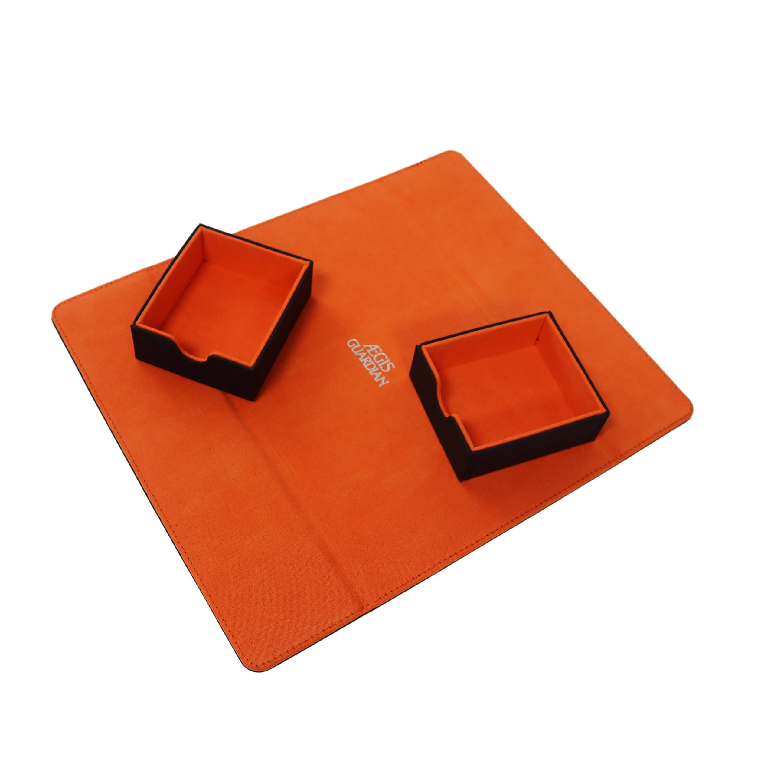 Aegis Guardian Commander Deck Box Hold 600+ Sleeved Cards, Card Deck Box With 2 Dice Tray Fit For Tcg Mtg Ccg Holds Up To 4 Car