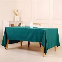 THE ART BOX Cotton Rectangle Tablecloth for Dining Table Soft & Washable Farmhouse Table Cover | Lightweight Everyday Use Fabric | Kitchen, Dining, Party Decor- 60x84 Inches