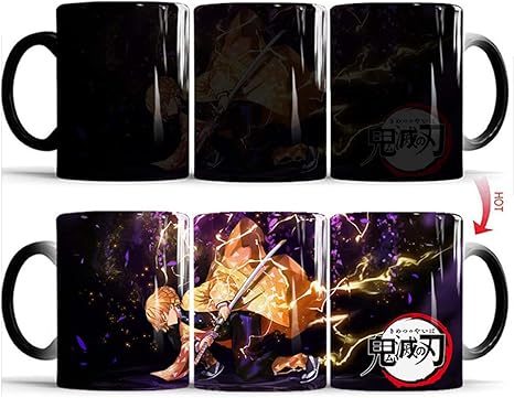 Amazon Co Jp 鬼滅の刃 色が変わるマグカップ 未知の世界 マグカップ 温感変色 コーヒーカップ 陶器 カップ 炭治郎 禰豆子 善逸 義勇 おもしろ 変色 ミルク コーヒーカップ 温度で色が変わる 贈り物 ギフト プレゼント 人気 オフィス Color A ホーム キッチン