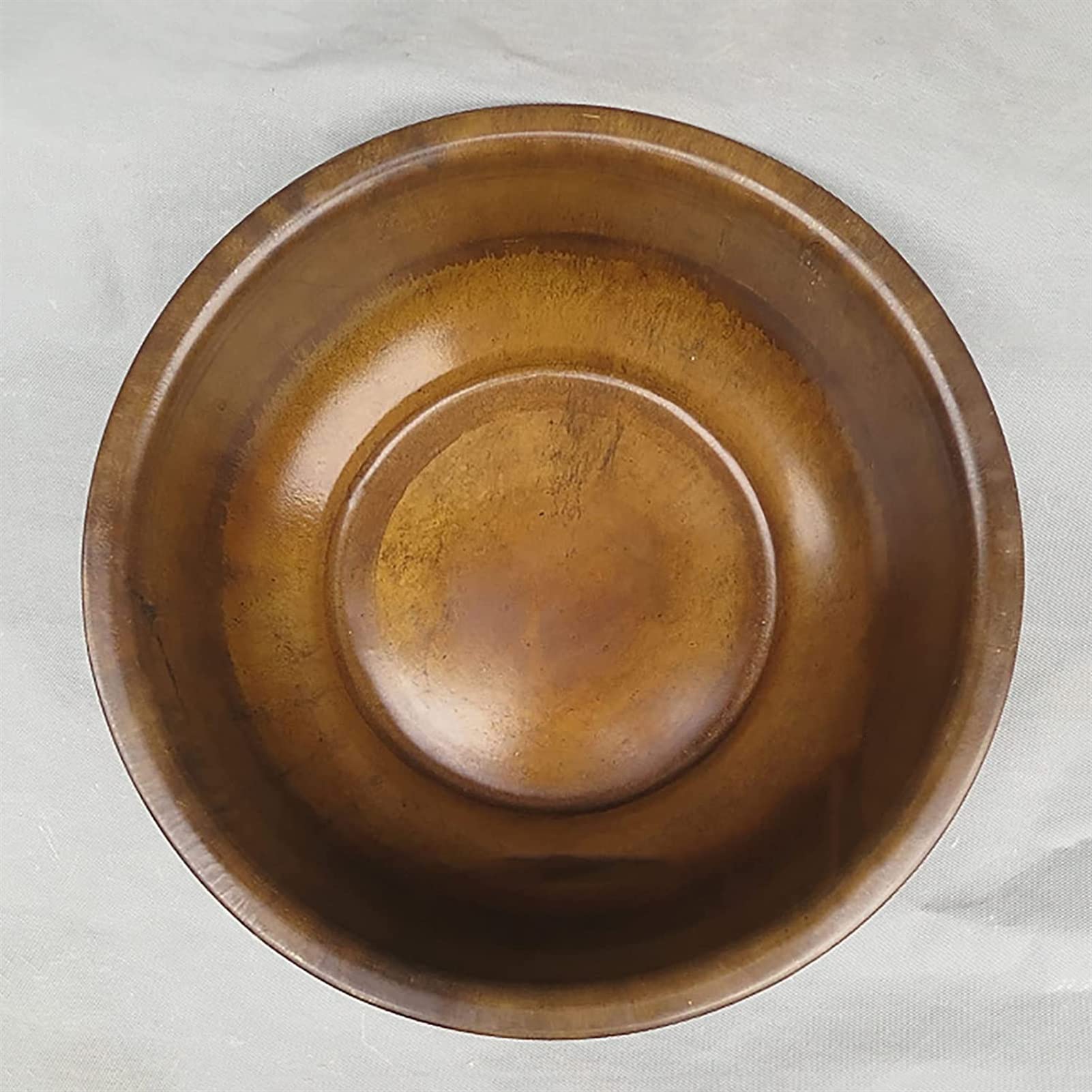 Produits ménagers Bol en cuivre épais Bol à mélanger Lavabo Fait à la Main Bassin en cuivre Pur Accueil Bain de Pieds, Bassin pour Le Visage et Les Pieds (Taille : 36 cm)