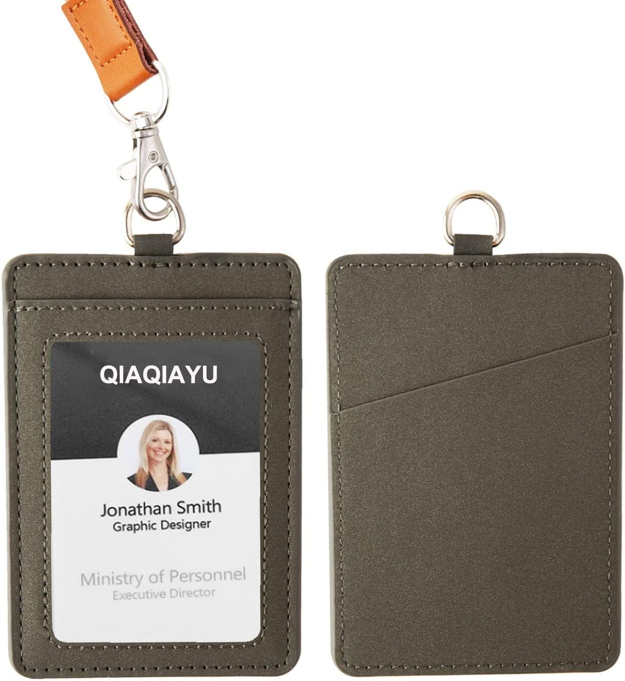 Outus 5 Pieces Teacher Lanyard Keychain with ID Badge