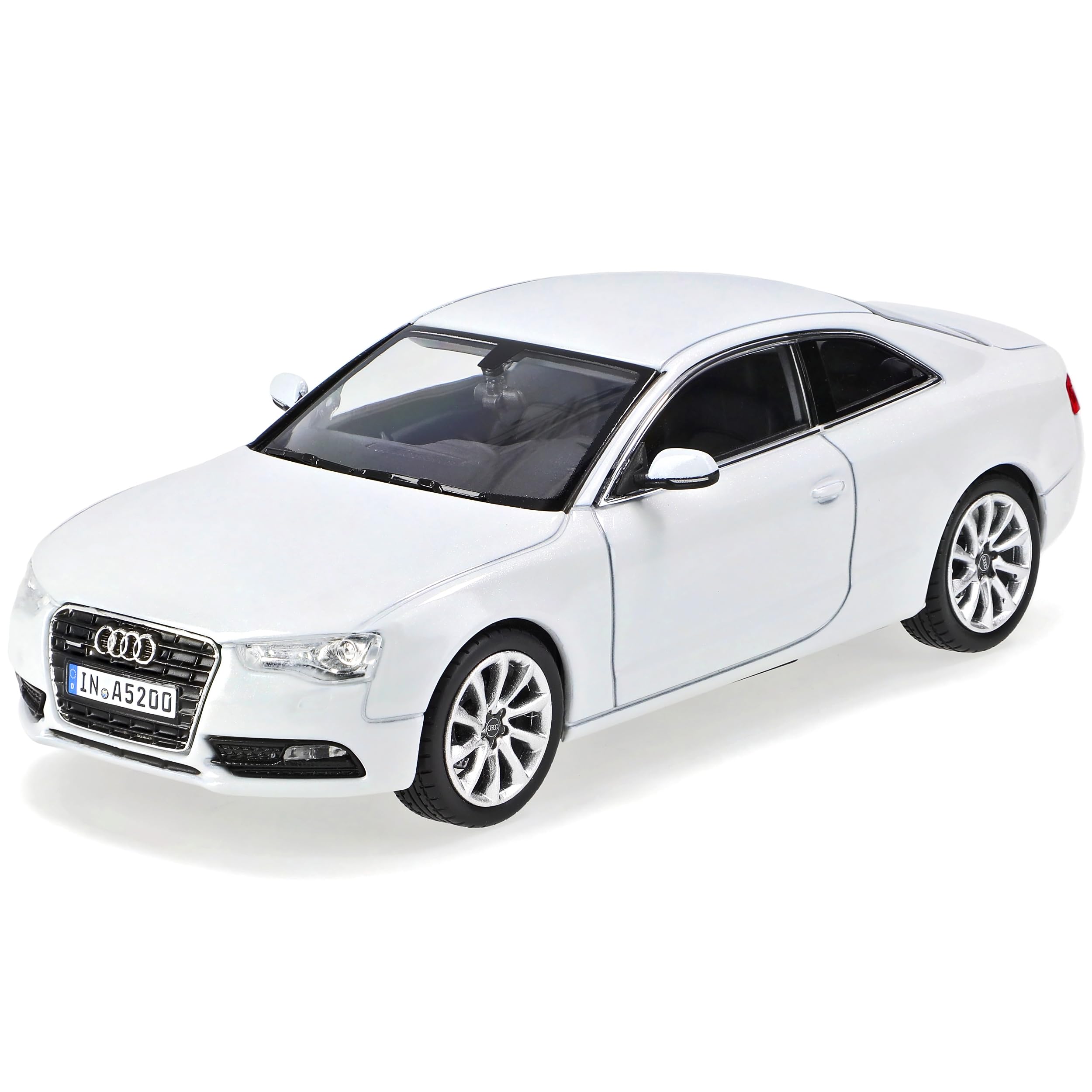 Norev A*U*D*I A5 Coupe Glacier Weiss Facelift Ab 2011 1/43 Modell Auto mit individiuellem Wunschkennzeichen