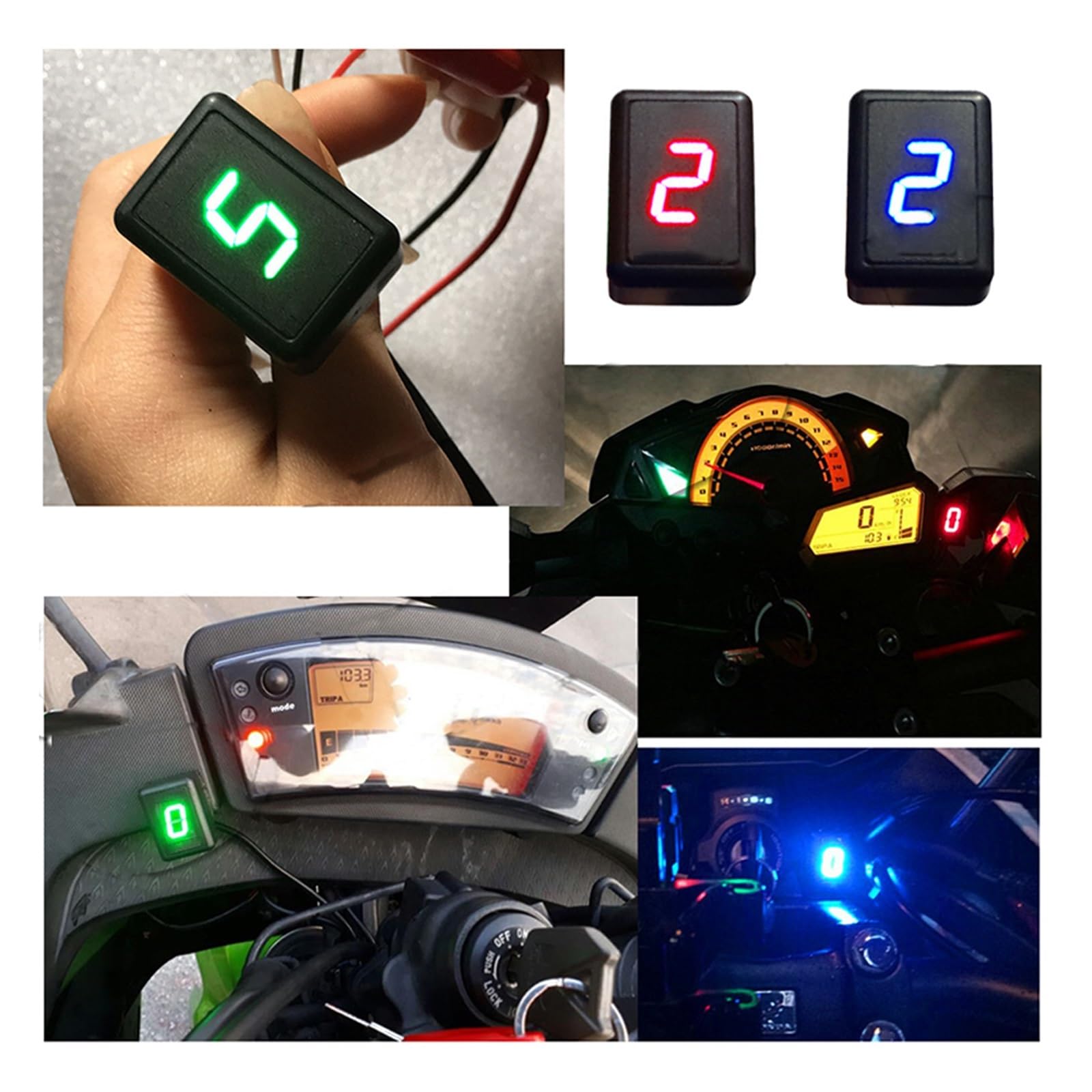 Motorfiets LED Gear Indicator met 06 Speed Display