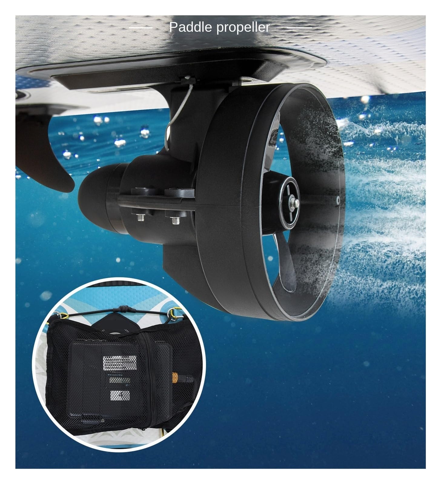 Ailerons électriques， Aileron arrière Amovible for Planche à pagaie, Kayak, propulseur électrique sous-Marin for de Stand-up Paddle, Accessoire Surf(D180s)