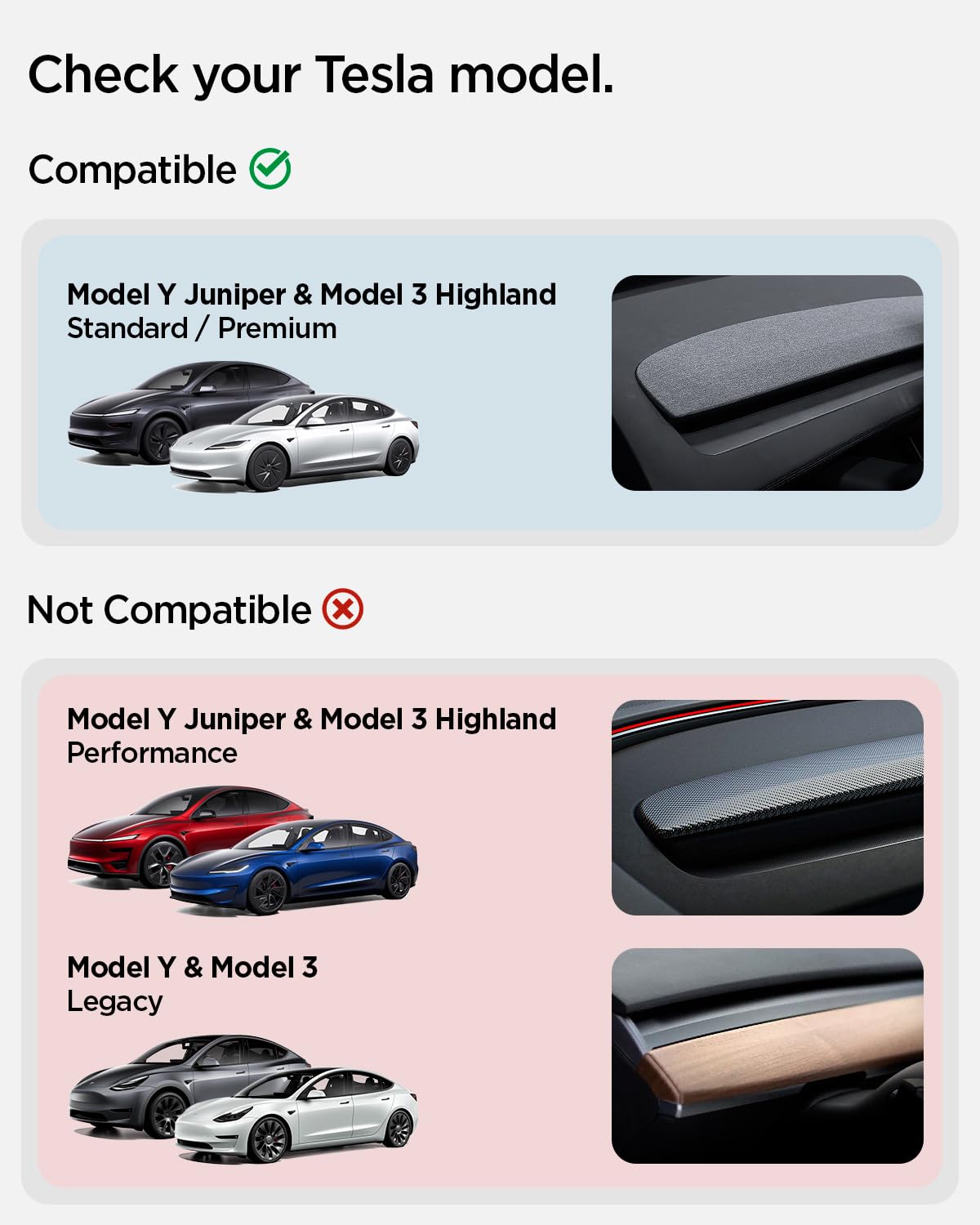 Spigen Tesla Model Y Juniper 2025 2026 Model 3 Highland 2024-26 (Standard & Premium, SAUF Performance) Support Téléphone Voiture MagSafe pour Grille d’Aération, Accessoire Tesla Compatible avec iPhone