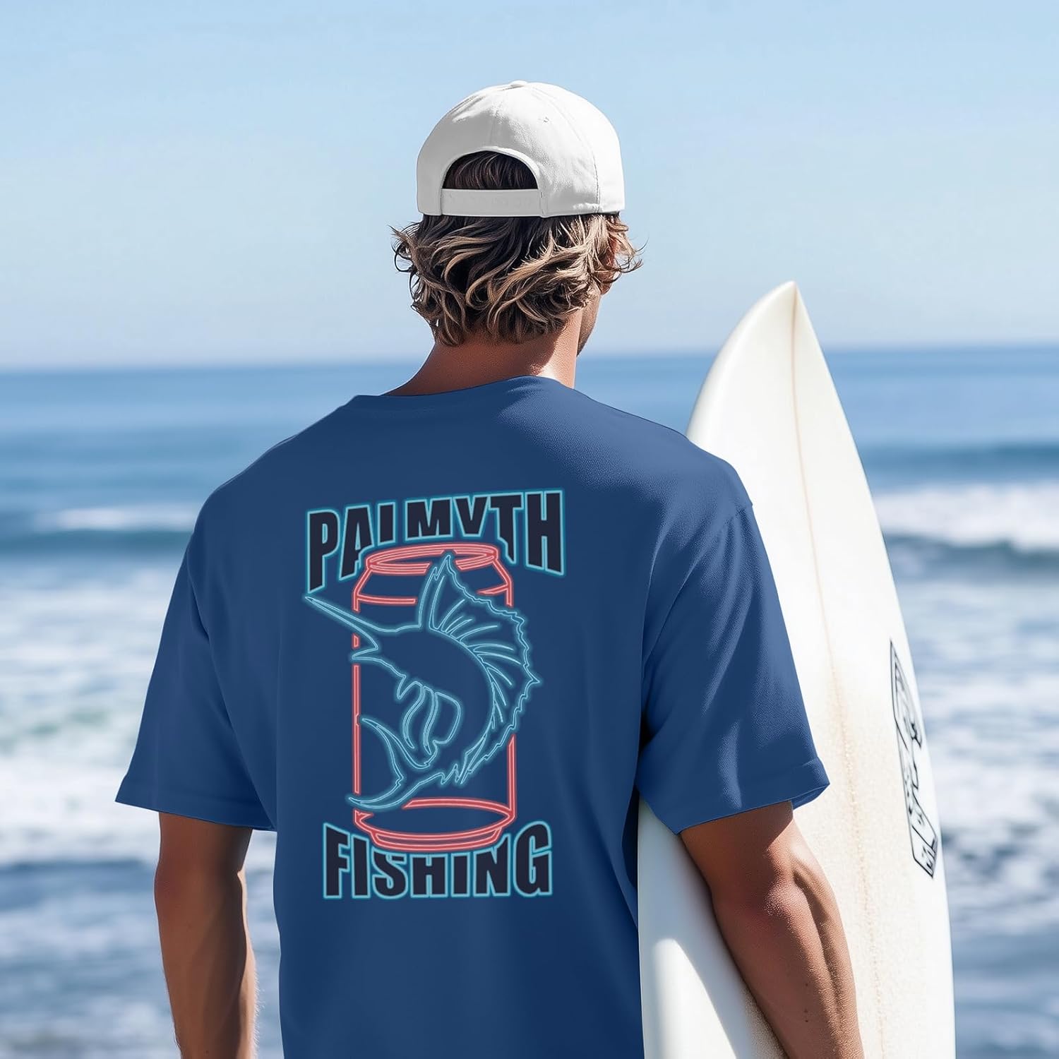 Palmyth Men's Fishing UPF 50+ Sun Protection Short Sleeve T-Shirt - Image 2