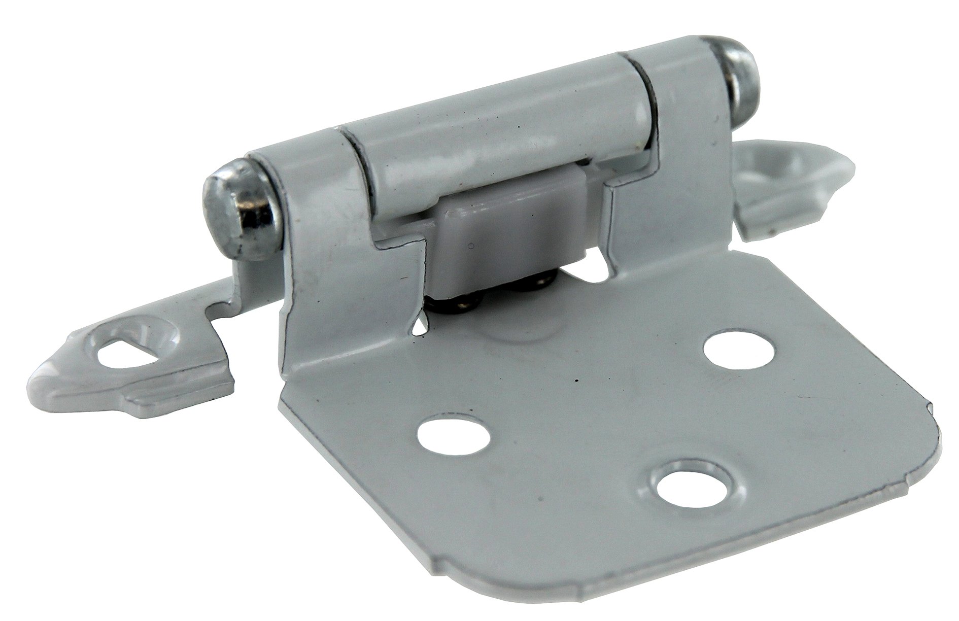 Variable Overlay Self-Closing, Face Mount White Hinge - 2 Pack