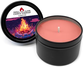 Hand-Crafted Natural Coconut Soy Candle from Small Flame Candle Company Campfire