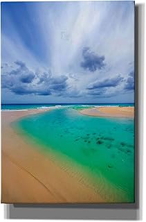Epic Graffiti 'Emerald Dreams' by Lizzy Davis, Giclee Canvas Wall Art, 12"x18"