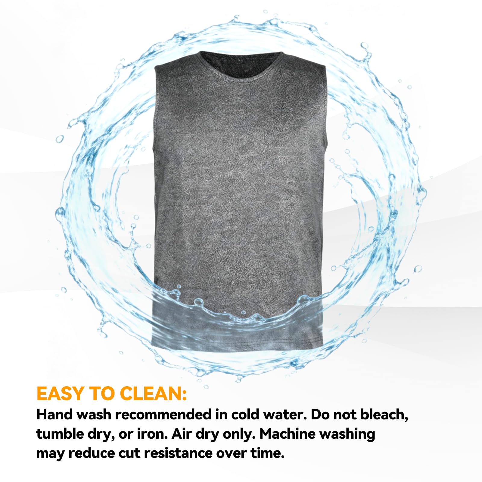 Lange Mouw Shirt, Ronde Hals Lange Mouw Snijbestendige Anti Slash Kleding Niveau 5 Beschermende Apparatuur voor Veiligheid Werk, L, one size Lange Mouw Shirt, Ronde Hals Lange Mouw Snijbestendige Anti Slash Kleding Niveau 5 Beschermende Apparatuur voor Veiligheid Werk, L, one size