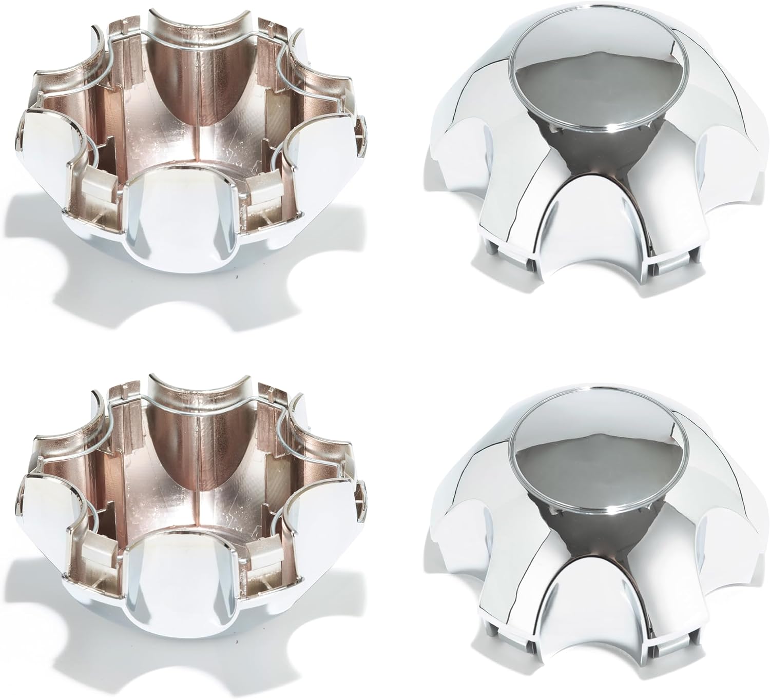4Pcs Wheel Center Caps for 2009-2014 F-150 Expedition Wheel Rim 131.6mm(5.18in) Chrome Hub Cap, Replacement DL3Z-1130-C Wheel Cover