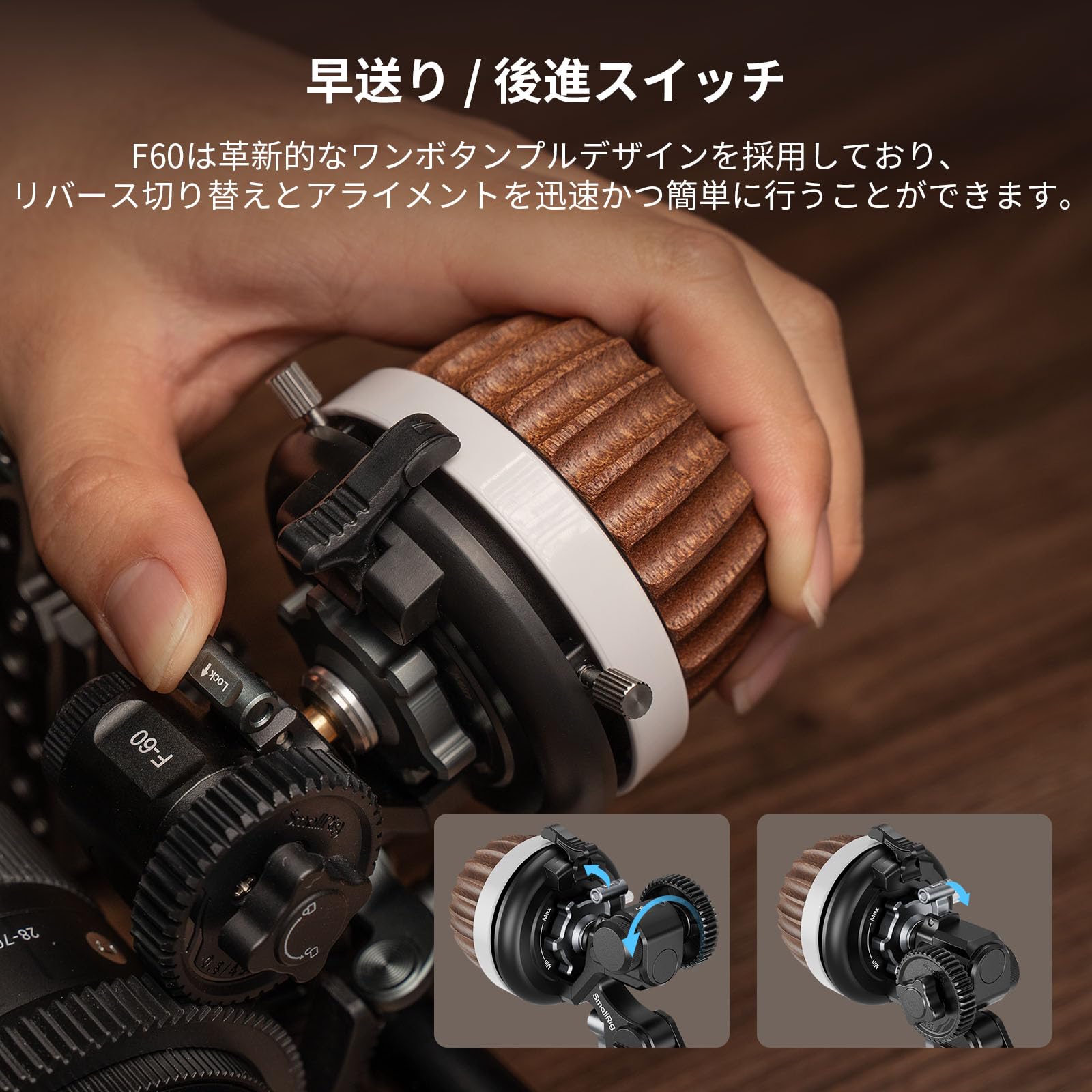 Amazon | SmallRig F60 モジュラーフォローフォーカス（A/Bストップ