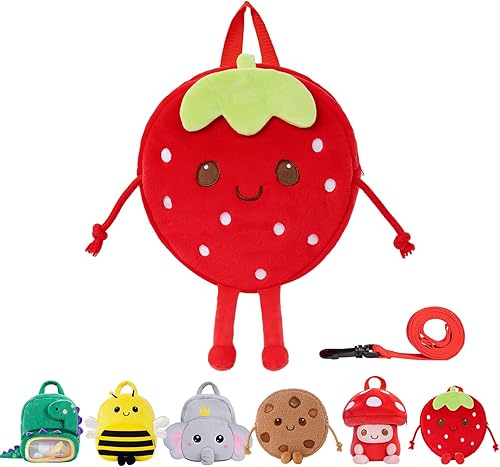 OUOZZZ Mochila infantil de 11 pulgadas para niñas, bolsa de felpa suave con cara linda, mini mochilas de viaje con correa ajustable para el