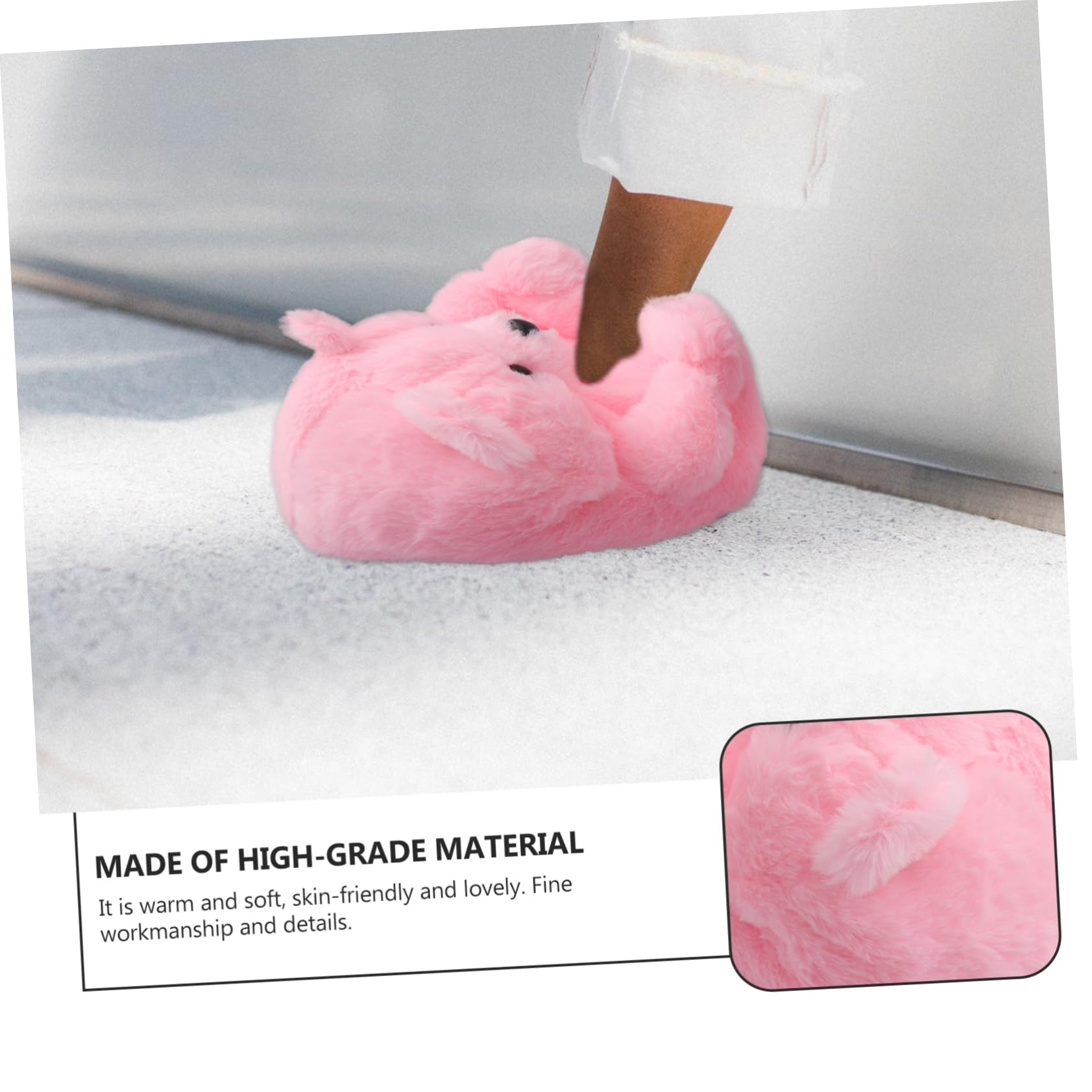 Holibanna Pantofole a Forma Di Orsacchiotto Calda Pantofola Da Morbide Pantofole Adorabili Da Donna Femminili Invernali Pelose Brown Peluche