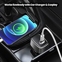 Vista 5 de Adaptador USB C a USB (paquete de 4), USB-C hembra a USB macho, convertidor tipo C a USB A compatible con Apple MagSafe, iPhone 11, 12, 13, 14, 15