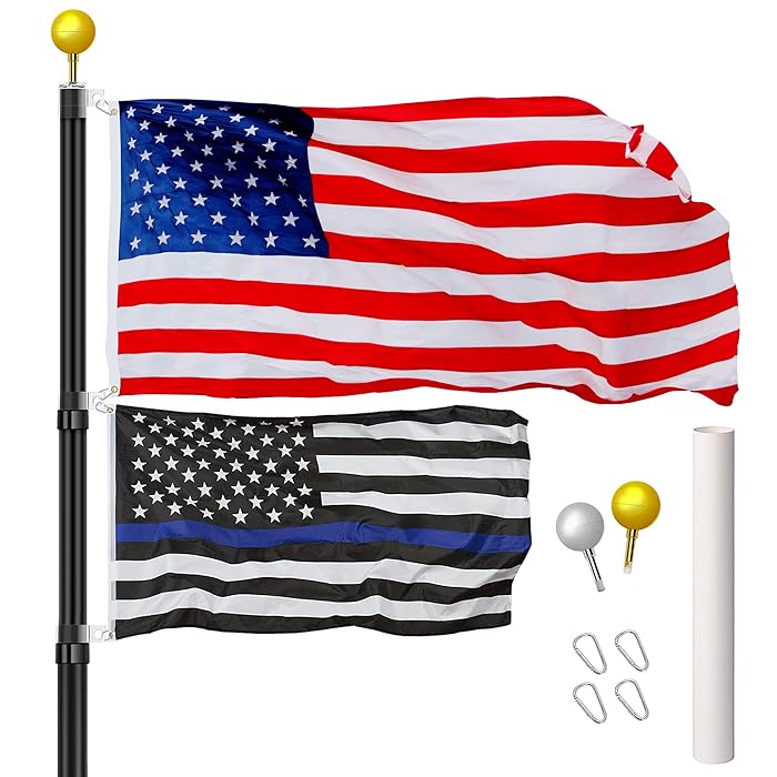 Buy Panta 30FT Telescopic Flag Pole Kit, Extra Thick Heavy Duty Aluminum Telescoping Flagpole