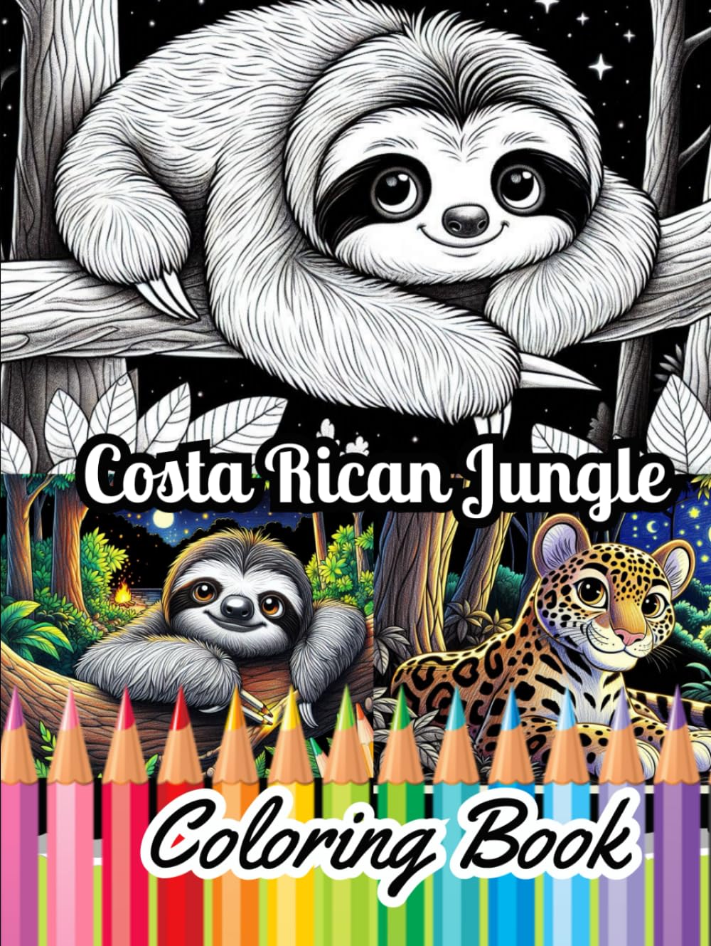 Costa Rican Jungle: Coloring Book