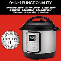 Vista 4 de Instant Pot DUO PLUS Mini 3 cuartos de cocina eléctrica de 9 cuartos de 9 cuartos, cocina lenta, olla de arroz, fabricante de yogurt, olla de huevo