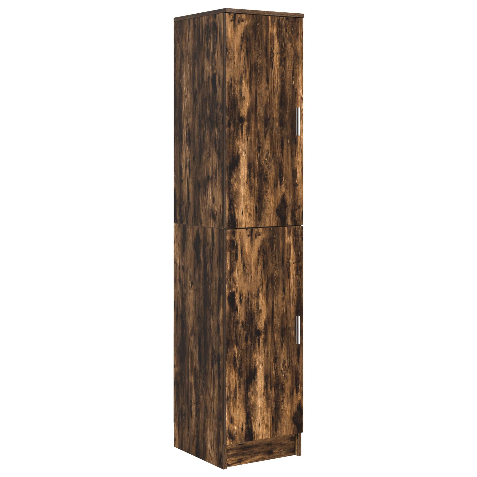 Sideboard Geräucherte Eiche Holzwerkstoff mit 2 Türen 4 Regalen Modernes Sideboard Wohnzimmer Küche oder Flur Buffet Schrank Breit 160 cm Braun für Esszimmer und Wohnbereich