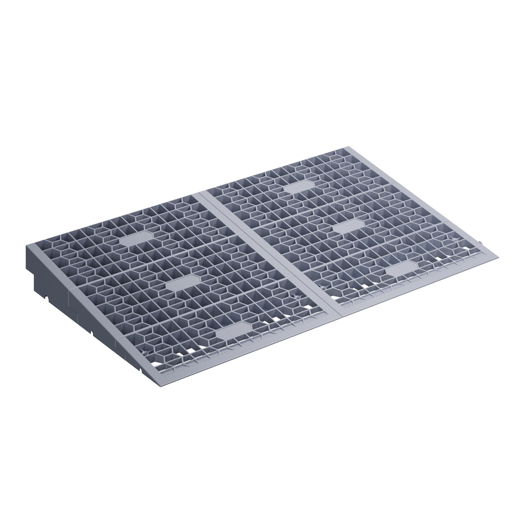 Wiltec Rampa progowa modułowa do 1360 kg nośności, o wymiarach 810 x 460 x 0-25/25-50/50-76 mm, możliwość wydłużenia, szybki montaż