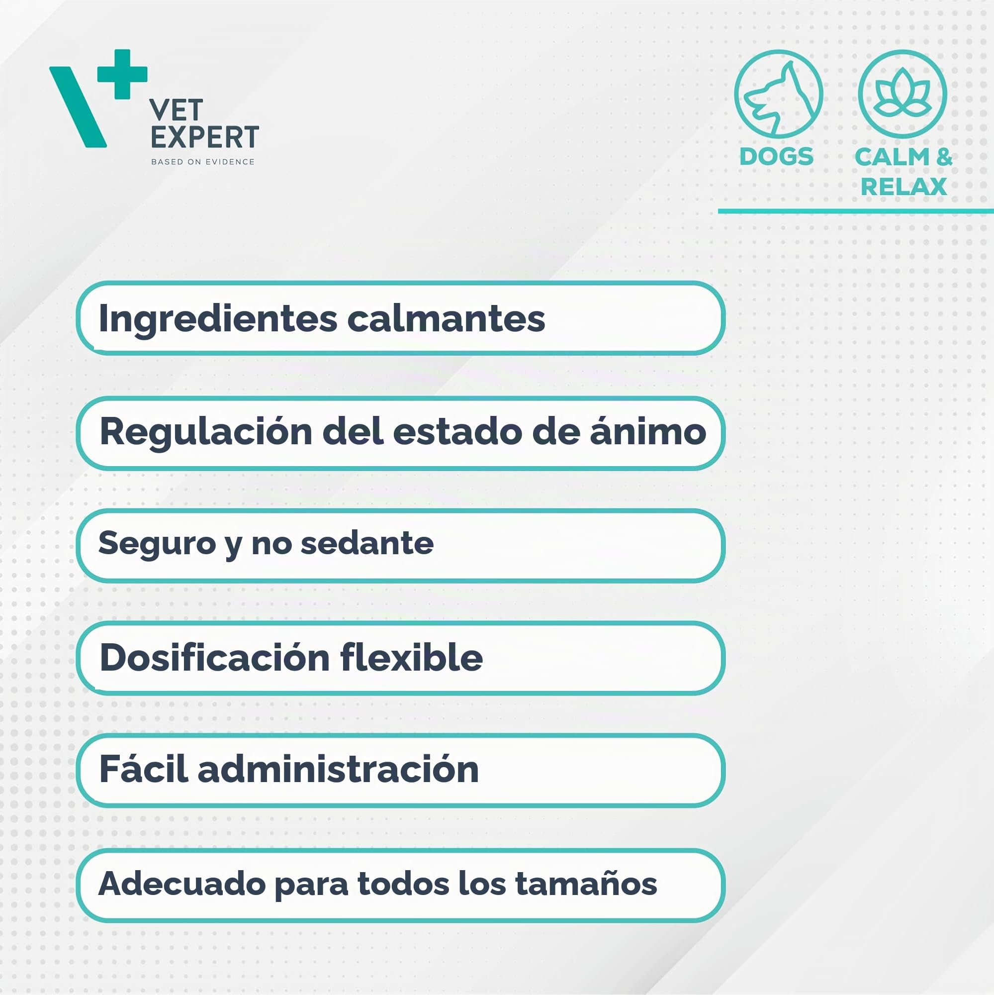 KALMVET 60 Cápsulas TWIST OFF - Alivio del estrés para perros y gatos de VET EXPERT