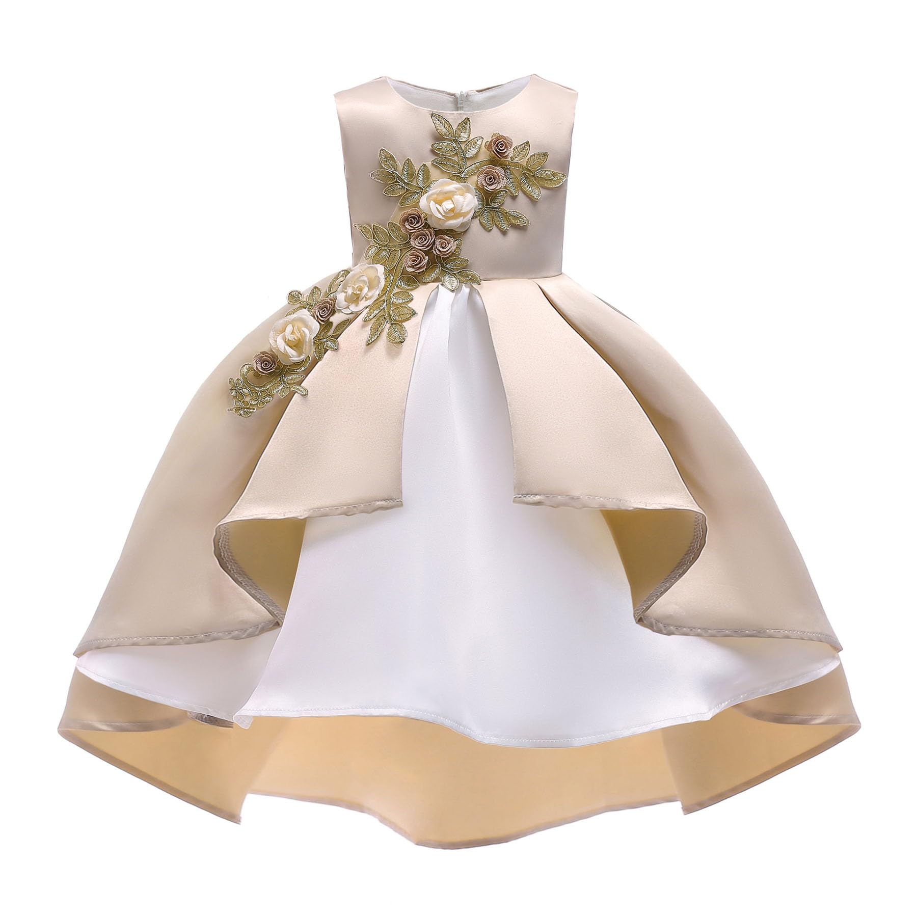 Robe de performance pour enfants aux broderies délicates