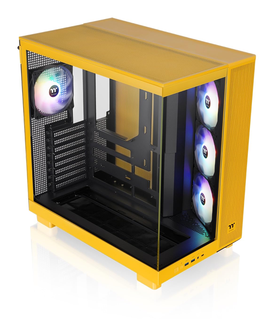 【美品】 View 380 XL TG ARGB Bumblebee Thermaltake View 380 XL TG ARGB; 4x120mm ARGB Lite Fans Included