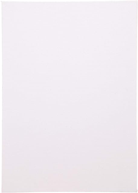 Baker Ross AW791 Blank A4 (Pack of 4) Primed and Stretched Canvas Perfect for Painting and Artist Work, White