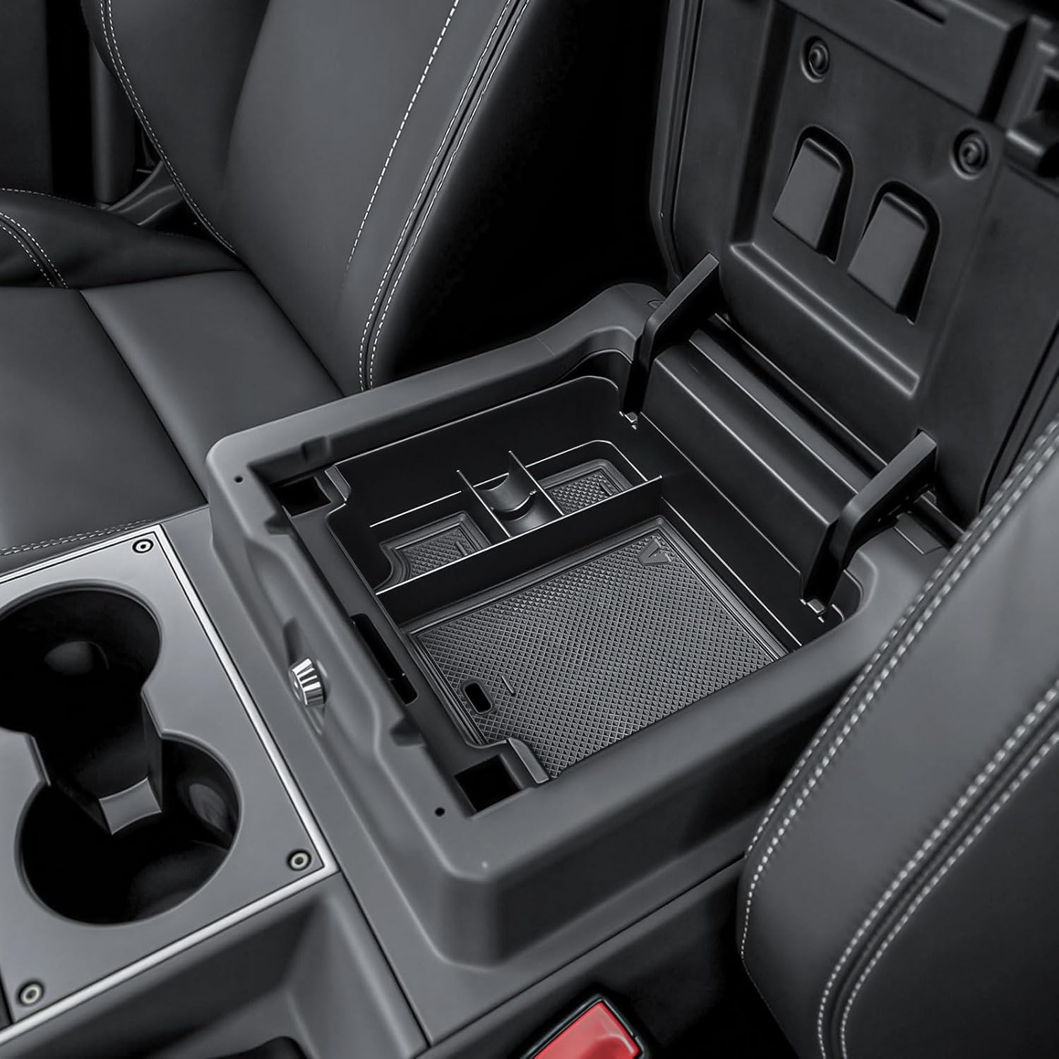 Center Console Armrest Organizer Tray Compatible with INEOS Grenadier 2026 2025 2024 2023 2022 Accessories, Custom Fit 2022-2026 Grenadier ABS Armrest Storage Box Dual-Layer Storage