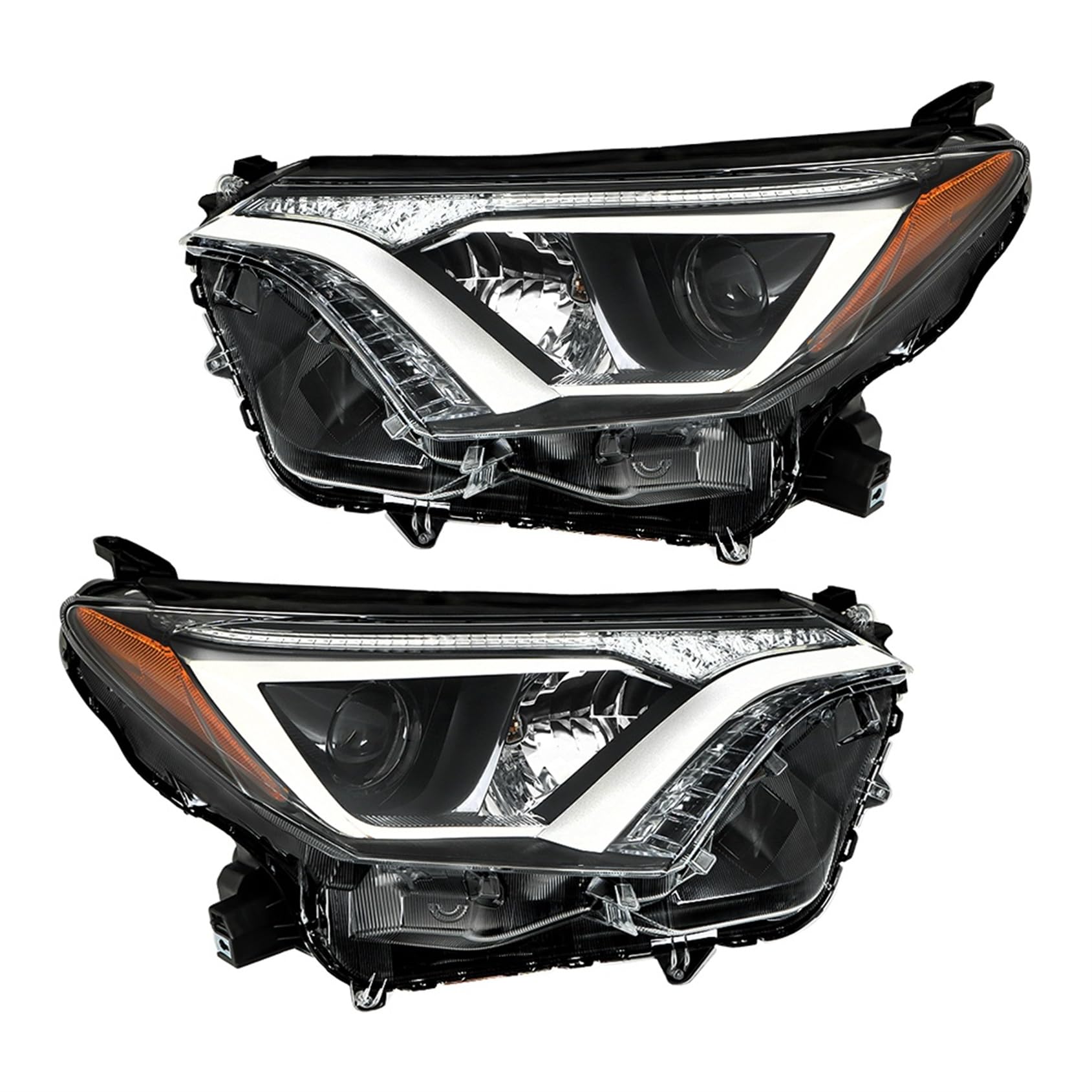 Photo 1 of ANTUKO Driver & Passenger Side Headlights Assembly Left and Right Headlamps Assembly Replacement for Rav4 2016 2017 2018 TO25016-2247 TO250324718