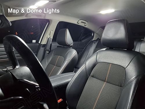 Miniatura 5 de Paquete de 14 piezas de 6000 K blanco Altima luz LED interior kit de reemplazo para Nissan Altima 2007 2008 2009 2010 2011 2012, con diagrama de