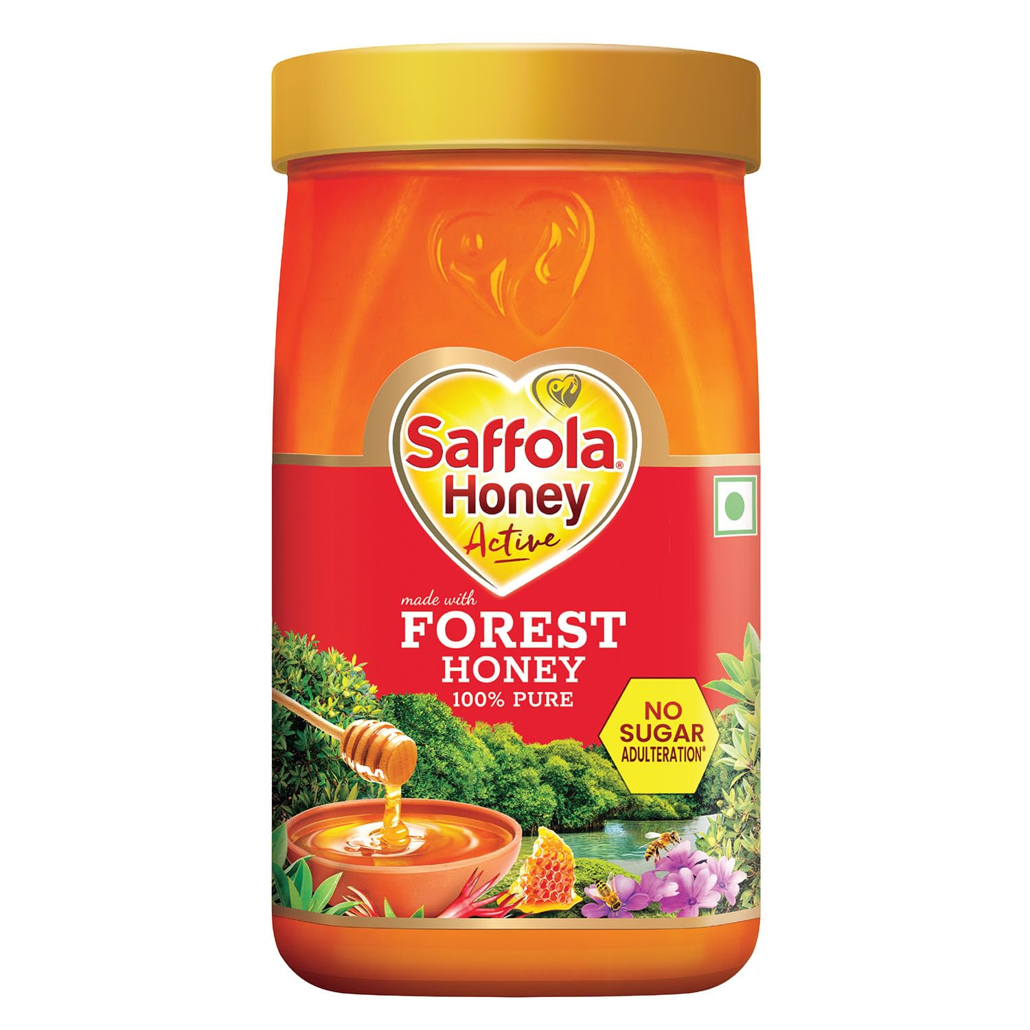 Saffola Honey, 100% Pure NMR tested Honey, 1.0kg