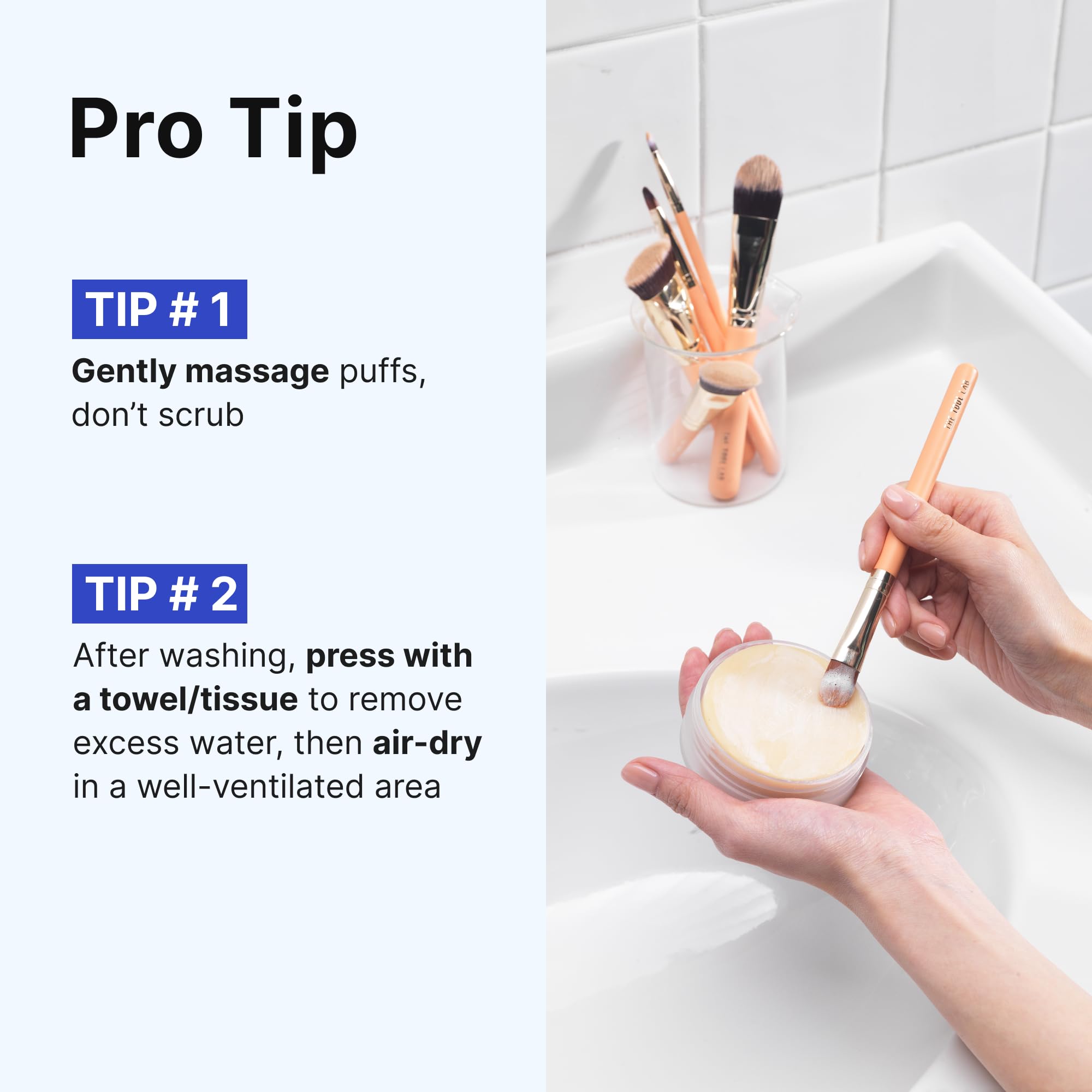 THE TOOL LAB Makeup Tool Cleansing Soap for Brushes, Sponges & Puffs