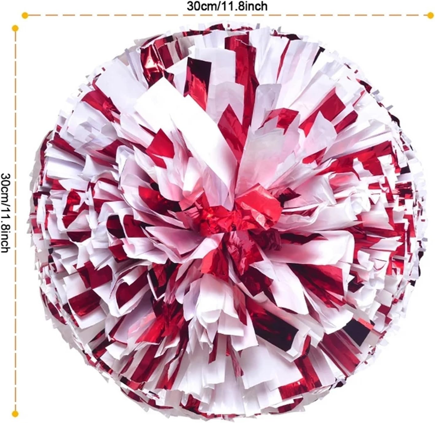 Dance Cheerleading Pompoms, Cheerleading Pom Poms 4 Pcs Multicolor 11.8-14.6 Inches