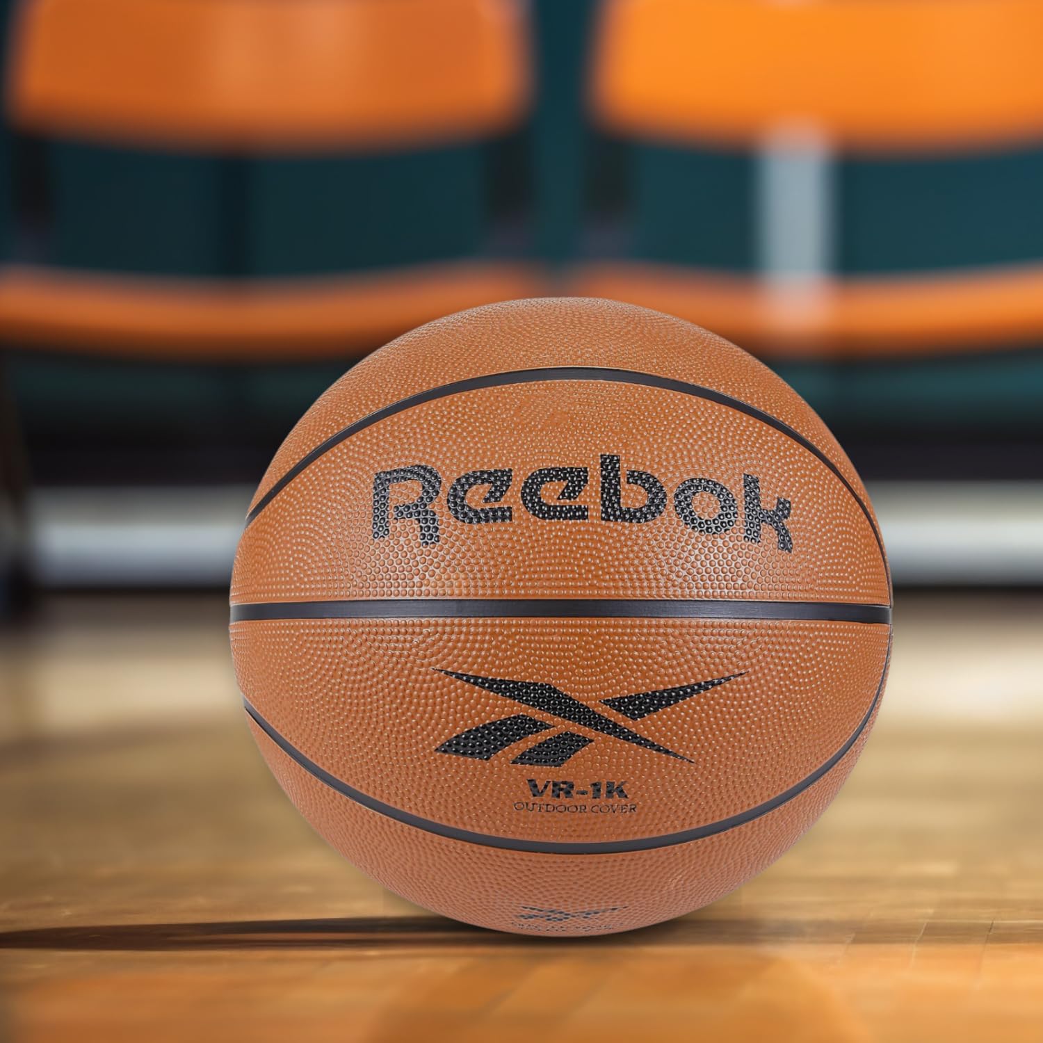 Reebok Balón de Baloncesto de tamaño Oficial, Piel compuesta, Mango Antideslizante, Mantiene la Forma Constante, Duradero para Juegos al Aire Libre