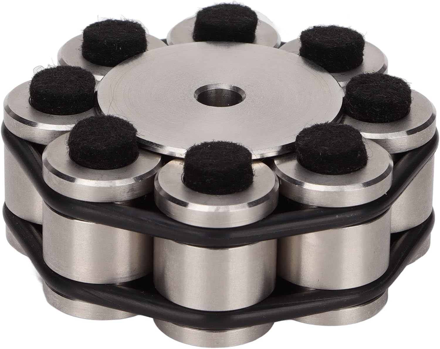 BTER HiFi Record Weight Stabilizer, Professional LP Turntable Disc Stabilizer Stainless Steel Turntable Disc Record Stabilizer Clamp with Non Slip Silicone Pad for LP Record