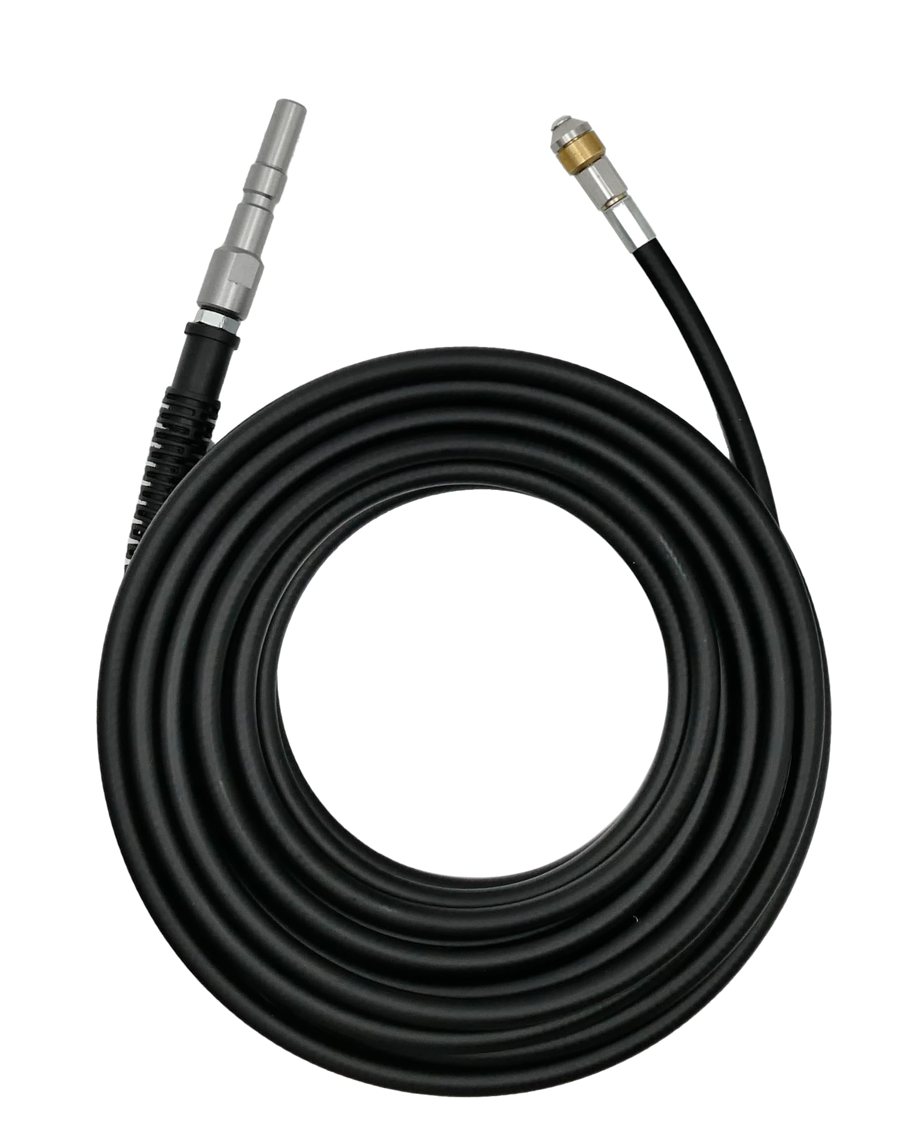 30 Meter Rohrreinigungsschlauch Set für Hochdruckreiniger mit D12 DN12 Stecksystem kompatibel mit KEW Nilfisk Kränzle bully k1152 k2000 serie uvm…
