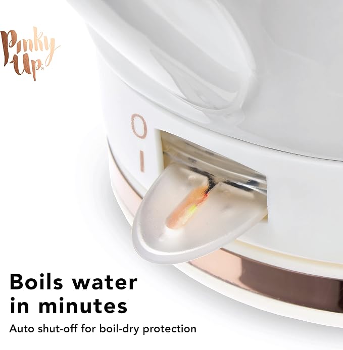 Pava eléctrica cerámica Pinky Up Noelle 1.5L gris miniatura 5