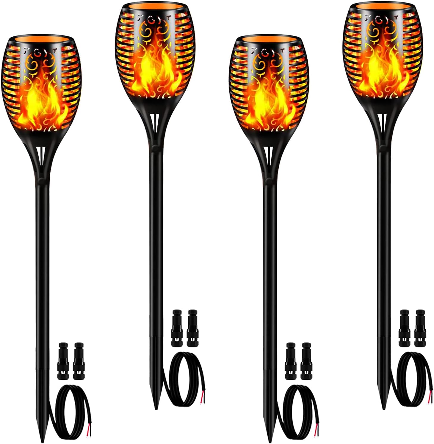 Buy Low Voltage Landscape Lights Outdoor 12V 24V Flickering Flame